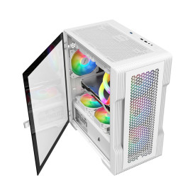 Кутия за компютър 1stPlayer Case mATX - TRILOBITE T3 Mesh White