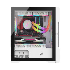 Кутия за компютър 1stPlayer Case mATX - TRILOBITE T3 Mesh White