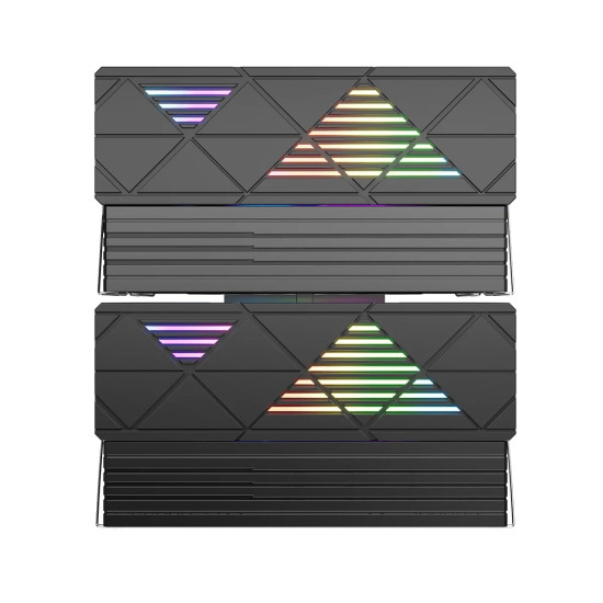 Охладител за процесор 1stPlayer CPU Cooler CRYO CY12LD Black - LGA1851/AM5, Dual-Tower, ARGB
