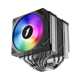 Охладител за процесор 1stPlayer CPU Cooler CRYO CY12LD Black - LGA1851/AM5, Dual-Tower, ARGB