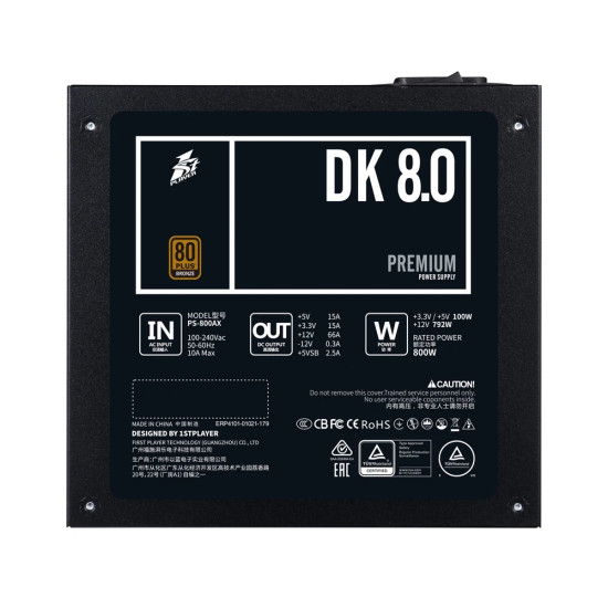Захранване 1stPlayer PSU 800W Bronze - PS-800AX