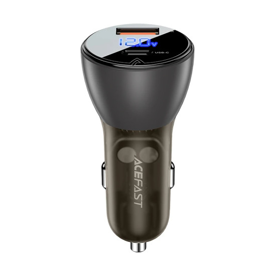 Зарядно за кола Acefast Fast Charger Car PD3.0 63W - B6 - USB-A x 1, USB-C x 1, Black