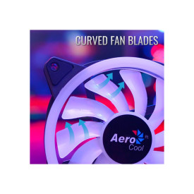 Комплект вентилатори AeroCool Fan Pack 3-in-1 3x120mm - DUO 12 Pro - Addressable RGB with Hub, Remote - ACF3-DU10227.11