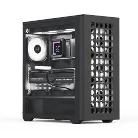 Кутия за компютър AeroCool Case ATX - D502A Black, Addressable RGB