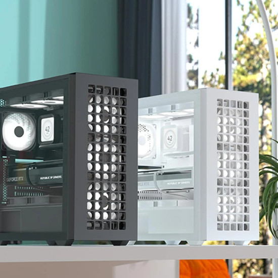 Кутия за компютър AeroCool Case ATX - D502A Black, Addressable RGB