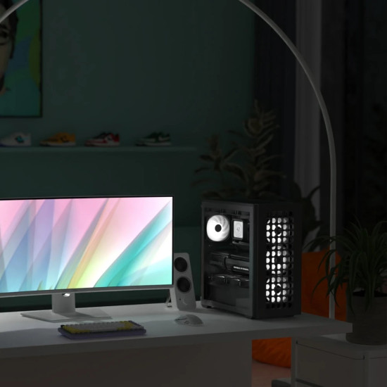 Кутия за компютър AeroCool Case ATX - D502A Black, Addressable RGB