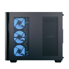 Кутия за компютър AeroCool P500C, Mid-Tower, Dual Chamber, 4 ARGB, ATX, Micro-ATX, Mini-ITX, Black
