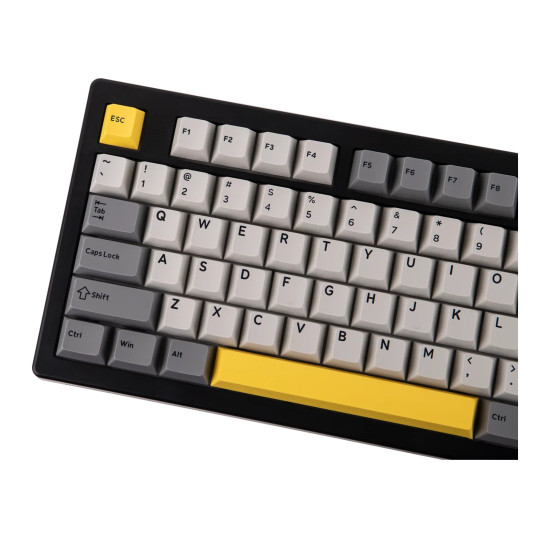 Клавиатура Ajazz Gaming Mechanical Keyboard AK820 V2 - Arctic Isle Magnetic Switch [Linear] (English US), Black, Gray, Yellow
