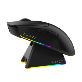 Безжична мишка Ajazz AJ139 V2 MC - Wireless Gaming Mouse - 1K, Magnetic Charging Dock, Black
