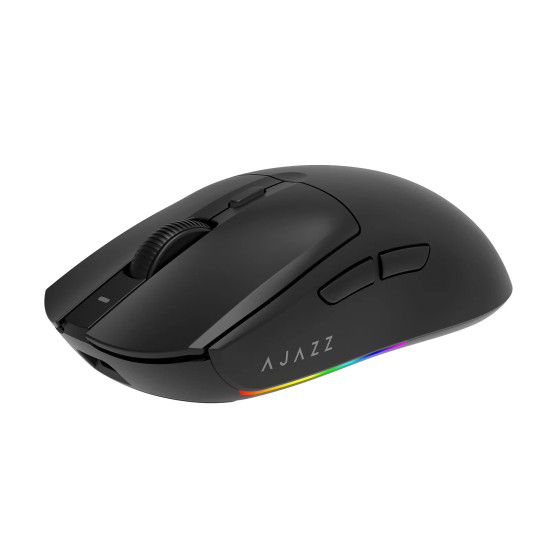 Безжична мишка Ajazz AJ139 V2 MC - Wireless Gaming Mouse - 1K, Magnetic Charging Dock, Black