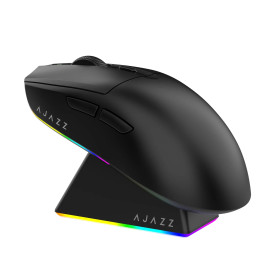 Безжична мишка Ajazz AJ139 V2 MC - Wireless Gaming Mouse - 1K, Magnetic Charging Dock, Black