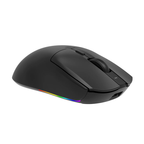 Безжична мишка Ajazz AJ139 V2 MC - Wireless Gaming Mouse - 1K, Magnetic Charging Dock, Black