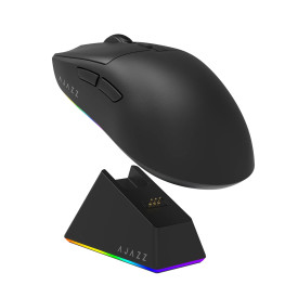 Безжична мишка Ajazz AJ139 V2 MC - Wireless Gaming Mouse - 1K, Magnetic Charging Dock, Black