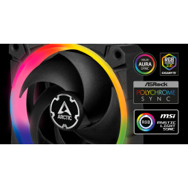 Комплект вентилатори Arctic Fan SET 3x120mm - BioniX P120 A-RGB Bundle with controller/remote