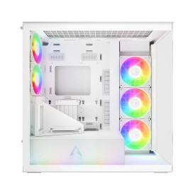 Кутия за компютър ARCTIC Xtender VG, E-ATX, Mid-Tower, Dual Chamber, 5 ARGB, White