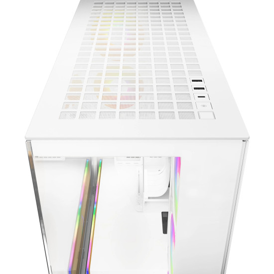 Кутия за компютър ARCTIC Xtender VG, E-ATX, Mid-Tower, Dual Chamber, 5 ARGB, White