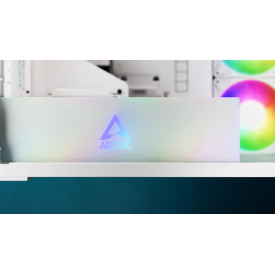 Кутия за компютър ARCTIC Xtender VG, E-ATX, Mid-Tower, Dual Chamber, 5 ARGB, White