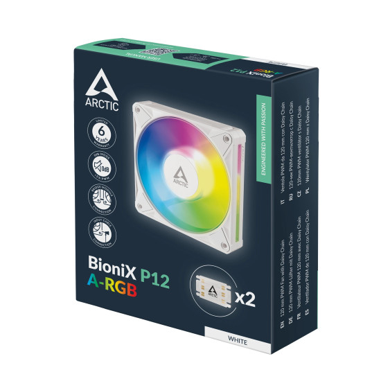 Вентилатор Arctic Fan 120mm BioniX-P12-A-RGB-White