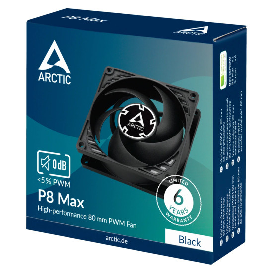 Вентилатор Arctic Fan 80mm P8 Max - 500-5000rpm