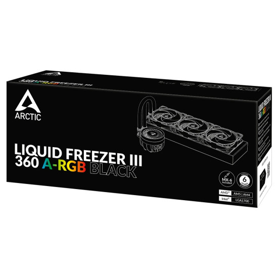 Водно охлаждане Arctic Liquid Freezer III 360 A-RGB Black