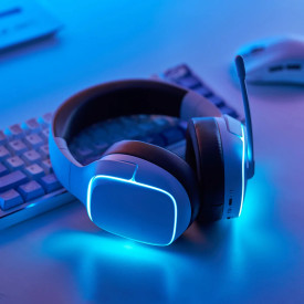Безжични слушалки ATK Wireless Gaming Headphones - M1 Mercury Black - Bluetooth 5.3, 2.4G, ENC, Virtual 7.1 Surround