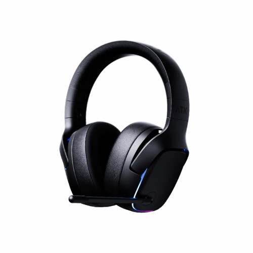 Безжични слушалки ATK Wireless Gaming Headphones - M1 Mercury Black - Bluetooth 5.3, 2.4G, ENC, Virtual 7.1 Surround