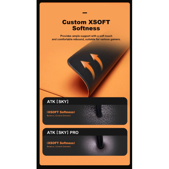 Подложка за мишка ATK Gaming Mousepad SKY MINI - Korean Polyurethane, 360 x 300 x 4 мм