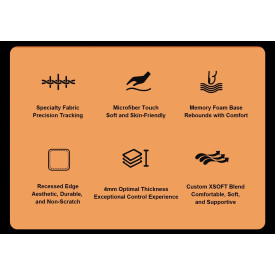 Подложка за мишка ATK Gaming Mousepad SKY MINI - Korean Polyurethane, 360 x 300 x 4 мм