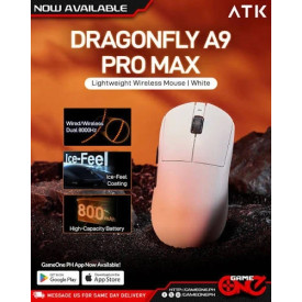 Безжична мишка ATK Wireless Gaming Mouse A9 Pro Max 2.0 Tri-mode Nearlink - 8K, White