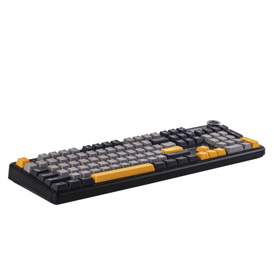 Безжична клавиатура Aula Wireless Gaming Mechanical Keyboard F108 PRO - Volcanic Switch [Linear] (English US), Black, Gray