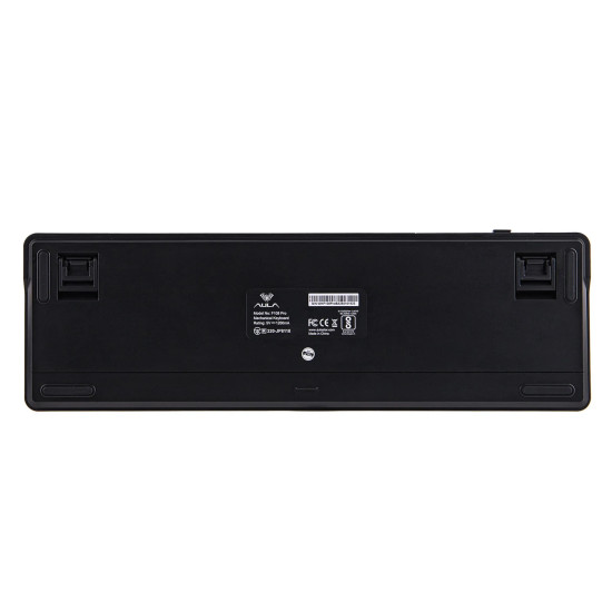 Безжична клавиатура Aula Wireless Gaming Mechanical Keyboard F108 PRO - Volcanic Switch [Linear] (English US), Black, Gray
