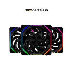 Комплект вентилатори Darkflash Fan Pack 3-in-1 3x120mm - INF32 Black, Daisy-Chain, Infinity Mirror, A-RGB
