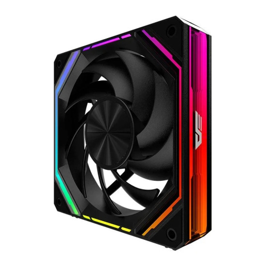 Комплект вентилатори Darkflash Fan Pack 3-in-1 3x120mm - INF32 Black, Daisy-Chain, Infinity Mirror, A-RGB