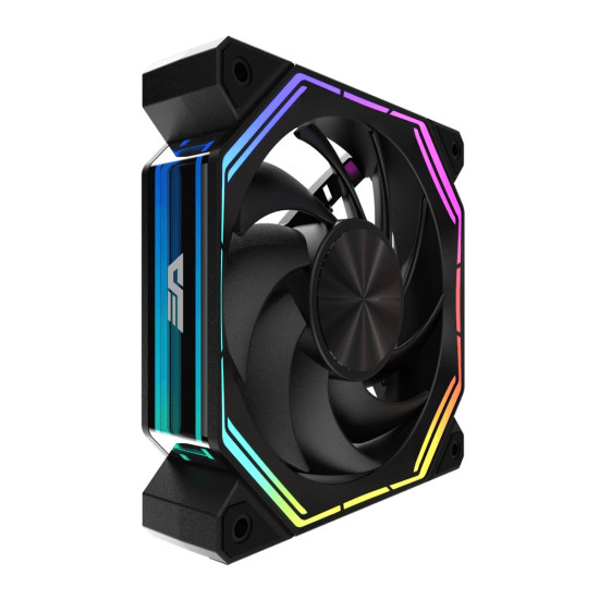 Комплект вентилатори DarkFlash INF34 Fan Pack 3in1, 3x120mm, Daisy-Chain, Addressable RGB, Black