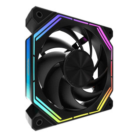 Комплект вентилатори DarkFlash INF34 Fan Pack 3in1, 3x120mm, Daisy-Chain, Addressable RGB, Black