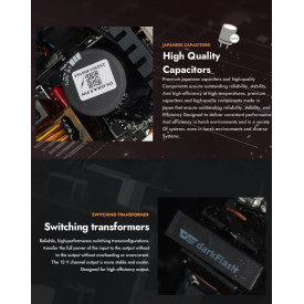 Захранване DarkFlash ATX-31 1050W Gold, Full Modular, PCIe 5.1, PMT1050-A3
