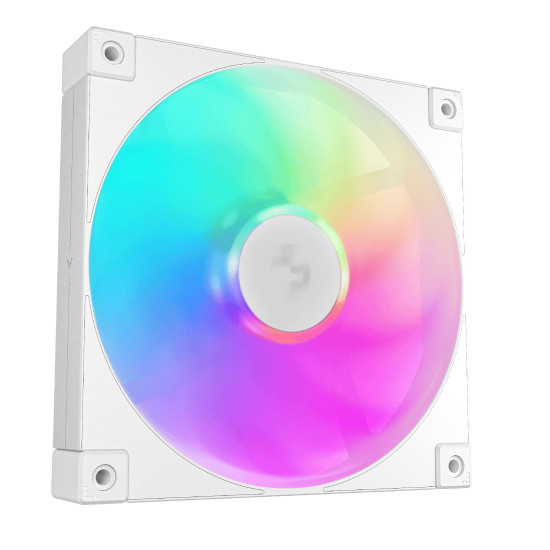 Комплект вентилатори DeepCool Fan Pack 3-in-1 3x140mm - FD14 White, Addressable RGB