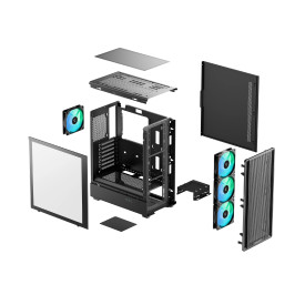 Кутия за компютър DeepCool Case ATX - CC550 4F - 4 ARGB Fans