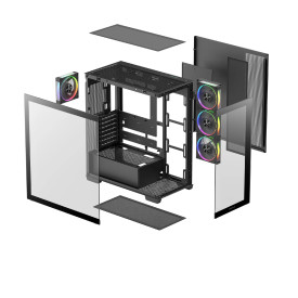 Кутия за компютър DeepCool Case ATX - CG580 4F V2
