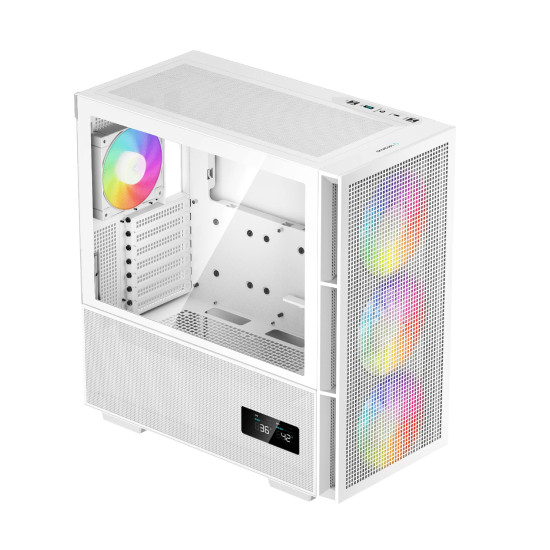 Кутия за компютър DeepCool Case EATX - CH560 Digital White A-RGB