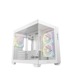 Кутия за компютър DeepCool Case mATX - CG330 3F WH - 3 ARGB Fans