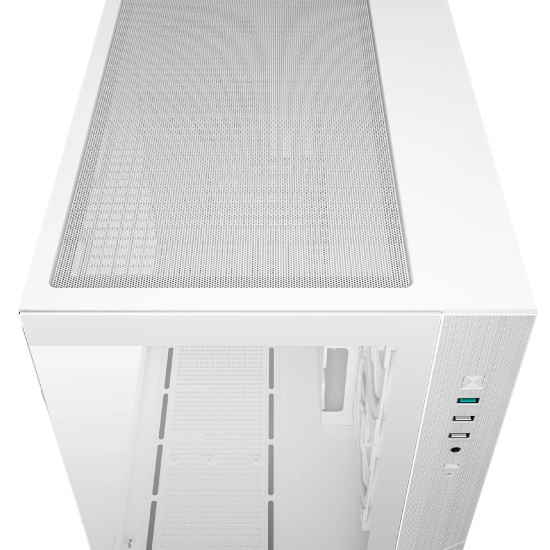 Кутия за компютър DeepCool Case mATX - CG330 3F WH - 3 ARGB Fans