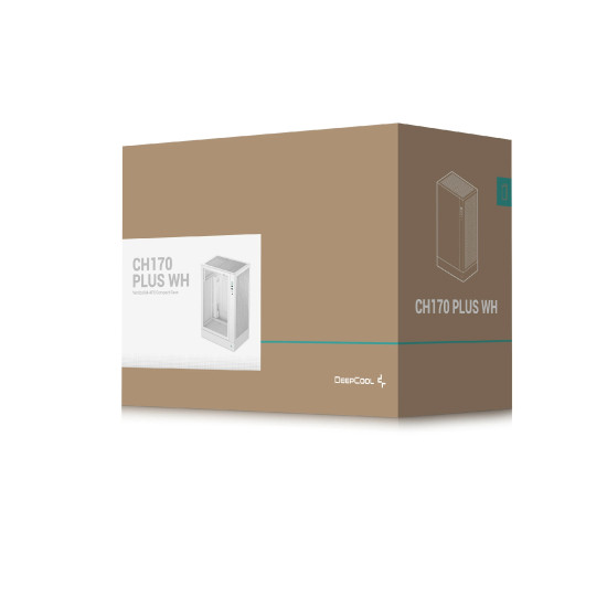 Кутия за компютър DeepCool Case mATX - CH170 PLUS, White