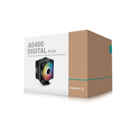 Охладител за процесор DeepCool CPU Cooler AG400 DIGITAL PLUS - Addressable RGB - LGA1700/AM5