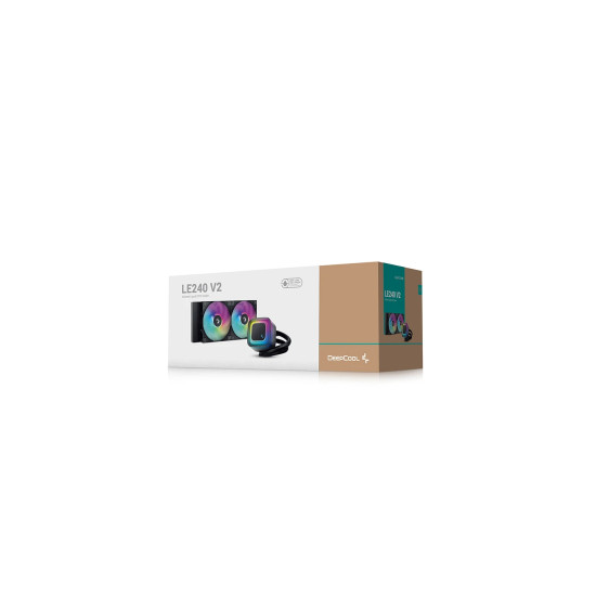 Водно охлаждане DeepCool Water Cooling LE240 V2 - Addressable RGB - LGA1851/AM5