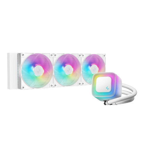 Водно охлаждане DeepCool Water Cooling LE360 V2 WH - Addressable RGB - LGA1851/AM5