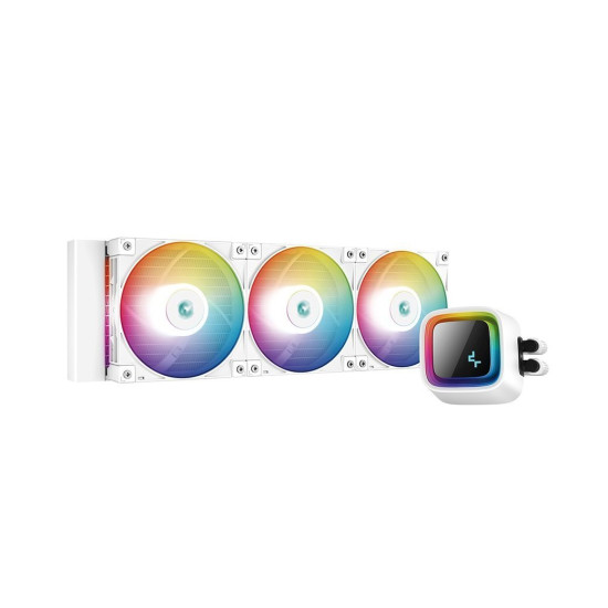Водно охлаждане DeepCool Water Cooling LS720 WH - Addressable RGB, Infinity mirror design - LGA1700/AM5