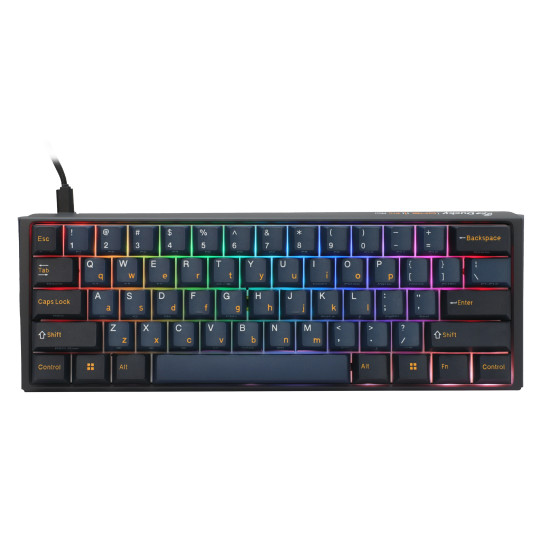 Клавиатура Ducky One 3 Pro Mini Nazca Line 8K, RGB, Cherry MX2A RGB Speed Silver, Black