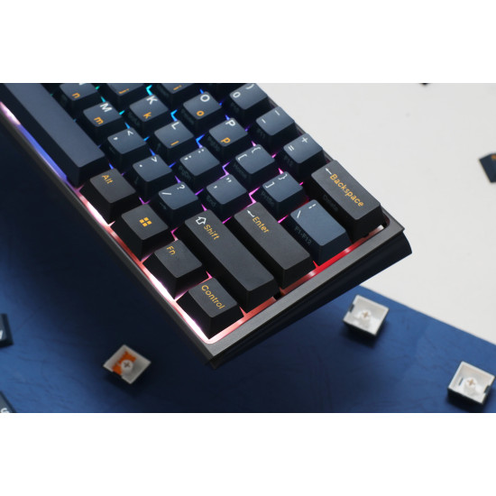 Клавиатура Ducky One 3 Pro Mini Nazca Line 8K, RGB, Cherry MX2A RGB Speed Silver, Black