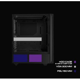 Кутия за компютър Gamdias Case ATX - ARGUS E4 - aRGB, Tempered Glass